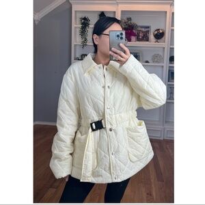 REMAIN Birger Christensen Loraine Belted Quilted Jacket size 8